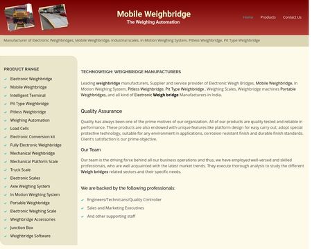 website thubmnail of Mobileweighbridge.in