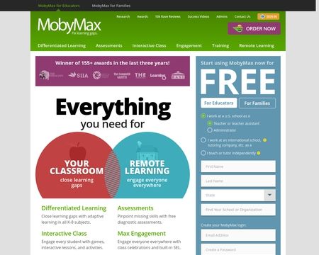 website thubmnail of MobyMax
