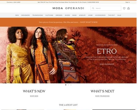 website thubmnail of Moda Operandi