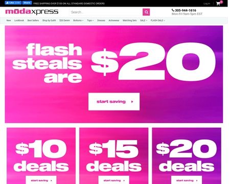 website thubmnail of ModaXpress