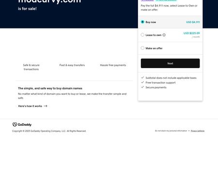 website thubmnail of Modcurvy