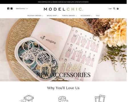 website thubmnail of Modelchic.com.au