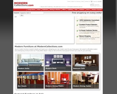 website thubmnail of ModernCollections.com