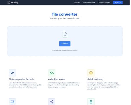 website thubmnail of Modify.app