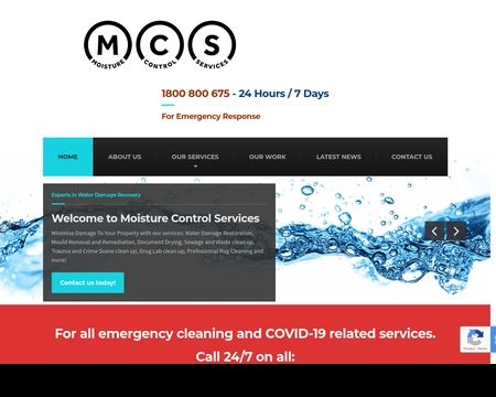 website thubmnail of Moisturecontrol.com.au
