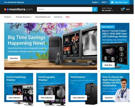 website thubmnail of Monitors.com