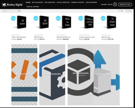 website thubmnail of Monkey Digital
