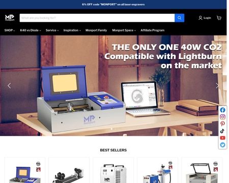 website thubmnail of Mon Portlaser