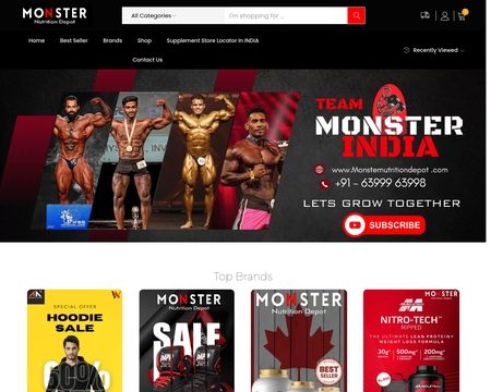 website thubmnail of Monsternutritiondepot