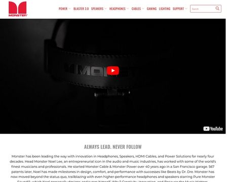website thubmnail of Monster Products