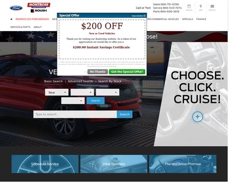 website thubmnail of Montrose Ford Of Fairlawn
