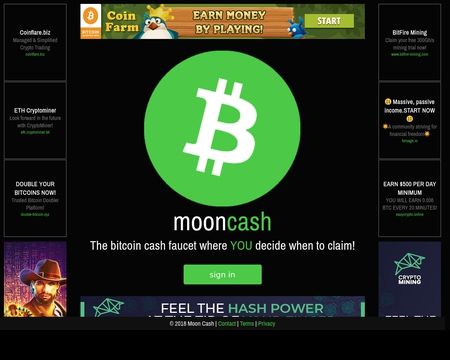 website thubmnail of Moonbitcoin.cash