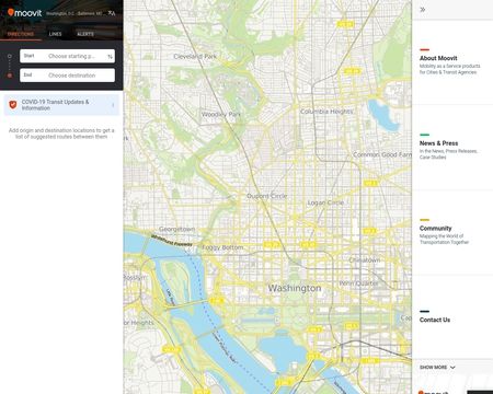 website thubmnail of Moovitapp