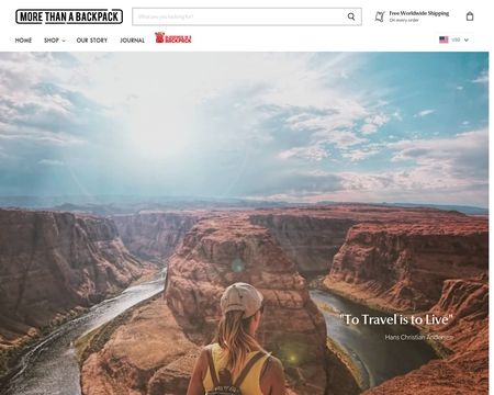 website thubmnail of More Than a Backpack