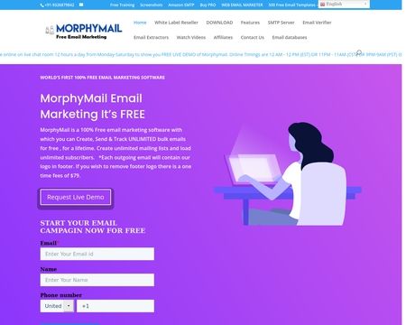 website thubmnail of Morphymail