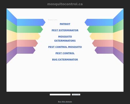 website thubmnail of Mosquitocontrol.ca