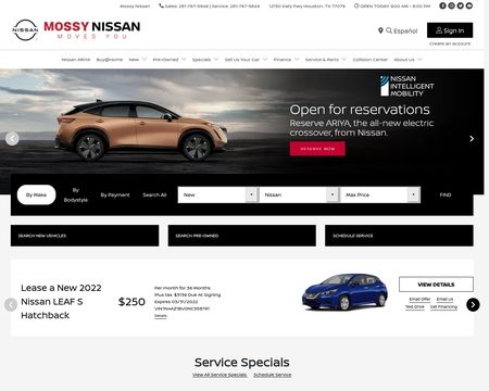 website thubmnail of Mossy Nissan Houston