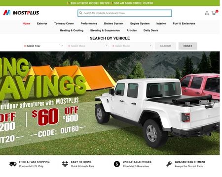website thubmnail of Mostplusauto