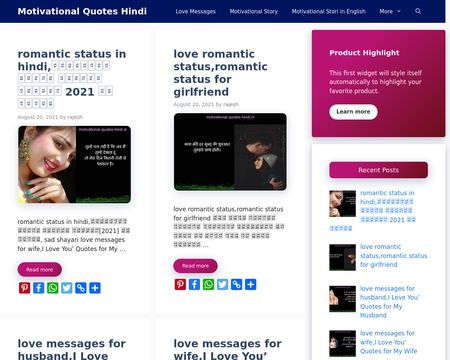 website thubmnail of Motivational-quotes-hindi.in