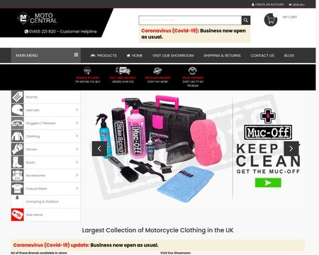 website thubmnail of Moto Central
