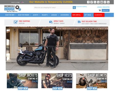 website thubmnail of Motorcycle House