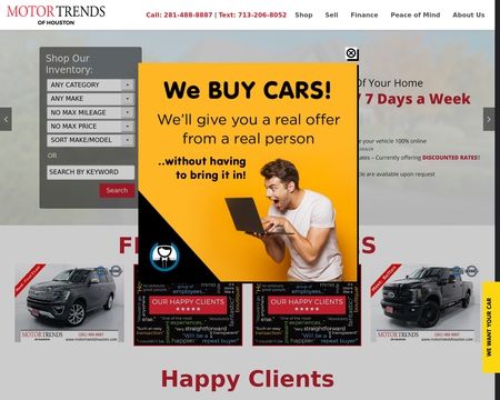 website thubmnail of Motor Trends