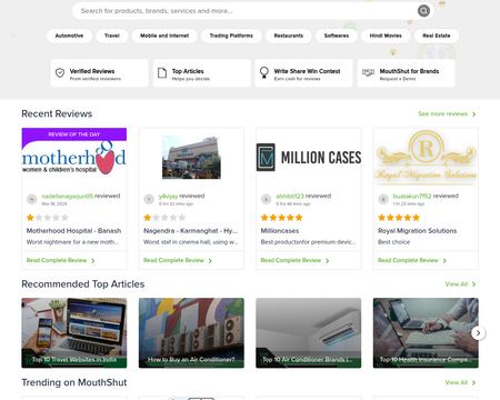 website thubmnail of MouthShut