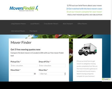 website thubmnail of Movers Moving Company