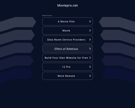 website thubmnail of Moviepro.net