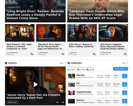 website thubmnail of MovieWeb