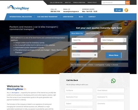 website thubmnail of Movingnow.in