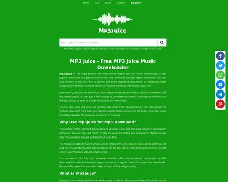 website thubmnail of Mp3juices.la