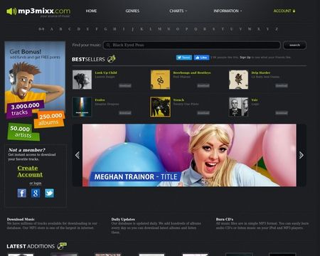 website thubmnail of Mp3mixx.com