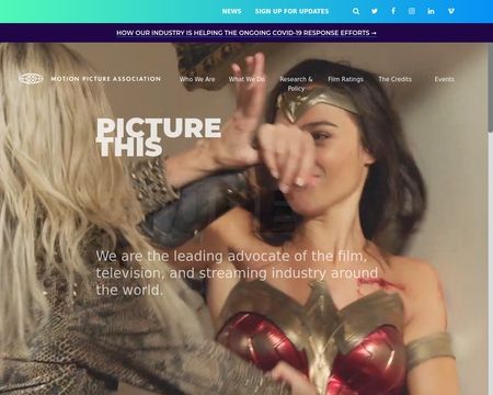 website thubmnail of Motion Picture Association of America - MPAA