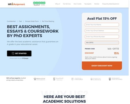 website thubmnail of MR.Assignment
