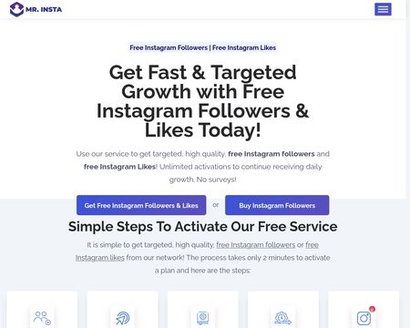 website thubmnail of Mr.Insta