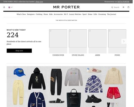 website thubmnail of Mr Porter