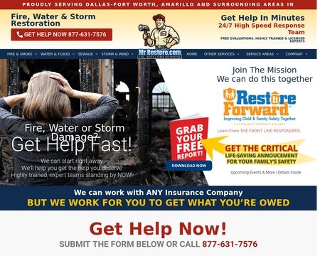 website thubmnail of Mr. Restore