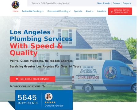 website thubmnail of Mr Speedy Plumbing