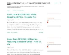 Thumbnail of Blogspot - MS Live Support