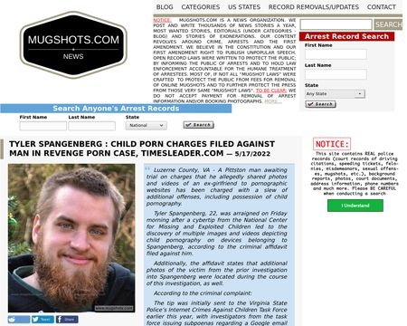 website thubmnail of mugshots