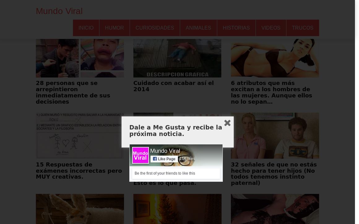 website thubmnail of Mundoviral.net