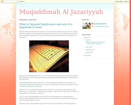 website thubmnail of Muqaddimahaljazariyyah.blogspot