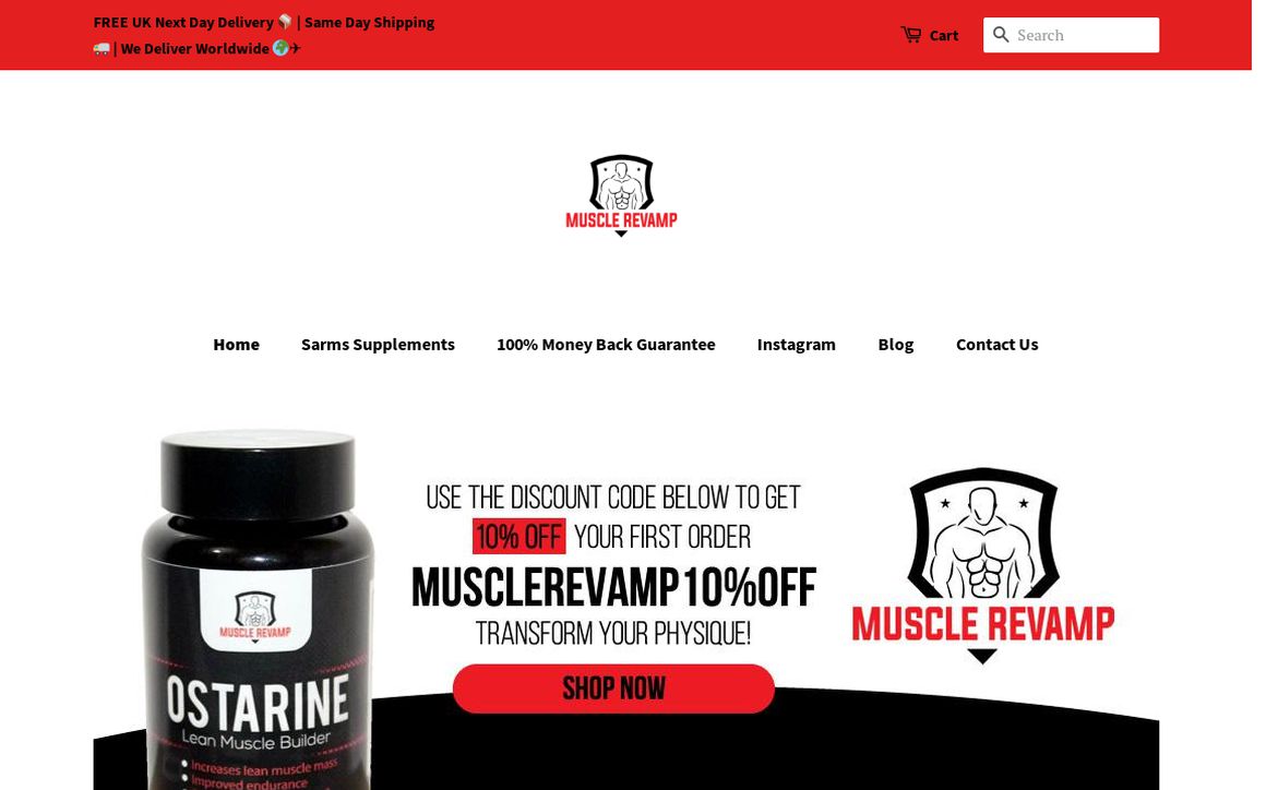 website thubmnail of Musclerevamp.co.uk