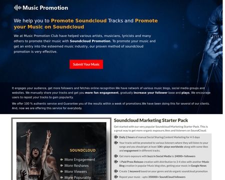 website thubmnail of Musicpromotion.club
