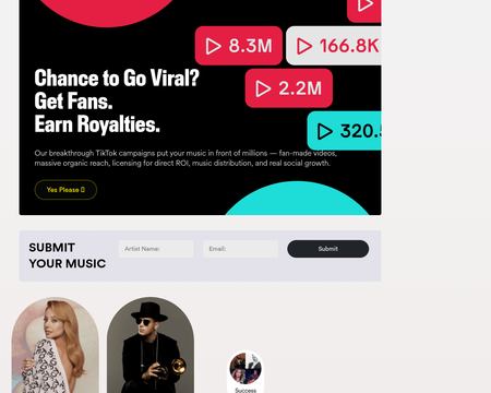 website thubmnail of Music Promo Today