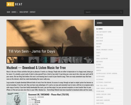 website thubmnail of Muzbeat.net