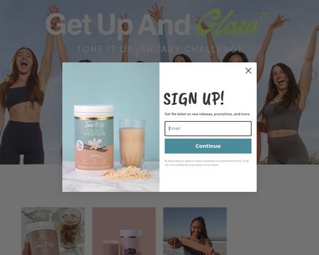 website thubmnail of Tone It Up