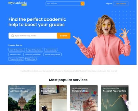website thubmnail of Myacademia.zone
