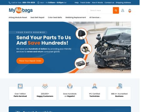 website thubmnail of Myairbags